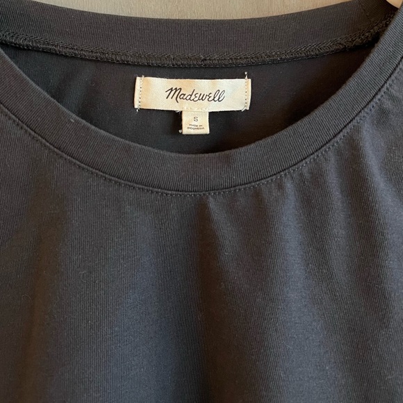 Madewell Crepe Drop-Shoulder Bubble Sleeve Tee - Picture 2 of 2